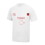 Maillot - tee shirt foot turquie enfant blanc