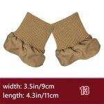 Manchette de veste en duvet en coton ctel elastique, manteau coupe - vent anti - sale, manchette de ...