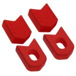 Manchon de bras en silicone pour pédalier de vtt, 4 pièces, housse de protection antidérapante pour pédalier ... Manchon de bras en silicone pour pédalier de vtt, 4 pièces, housse de protection antidérapante pour pédalier ...