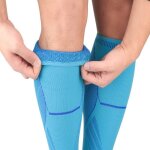 Manchon de compression pour le sport, 2 pièces, attelle de tibia, de genou, de mollet, de sécurité, pour ... Manchon de compression pour le sport, 2 pièces, attelle de tibia, de genou, de mollet, de sécurité, pour ...