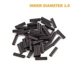 Manchons de ligne de p�che a double sertissage, connecteurs ronds en cuivre, tubes en cuivre, 50 pi�ces ...