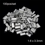 Manchons a sertir en aluminium pour ligne de pche, double nar, tube de sertissage, connecteur a sertir, ...