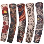 Manchons de tatouage de bras de fleur pour hommes et femmes, sans couture, equitation en plein air, crème ... Manchons de tatouage de bras de fleur pour hommes et femmes, sans couture, equitation en plein air, crème ...