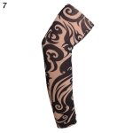 Manchons de tatouage de bras de fleur pour hommes et femmes, sans couture, equitation en plein air, crème ... Manchons de tatouage de bras de fleur pour hommes et femmes, sans couture, equitation en plein air, crème ...
