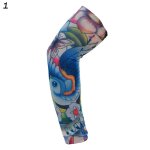 Manchons de tatouage de bras de fleur pour hommes et femmes, sans couture, equitation en plein air, crème ... Manchons de tatouage de bras de fleur pour hommes et femmes, sans couture, equitation en plein air, crème ...