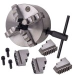 Mandrin de tour k12 - 125 125mm 4 mchoires 4 jaw semi - steel mtal mandrin neuf