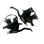 Manette derailleur paire 3x8v push / pull + leviers st - m310 - l - 2 altus m310 noir estm3102pta3l