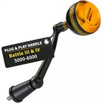 Manivelle de puissance pliable pour penn battle ii iii iv, battle iii le, clash i, remplacement pour ...