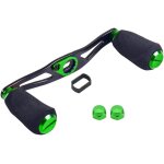 Manivelle reel peche aluminium avec poignee eva, compatible avec daiwa abu garcia lew s