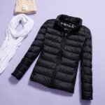 Manteau court en duvet de canard pour femme, veste lgre ultra - mince, style printemps - automne, slim, ...