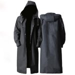 Manteau de pluie long impermable a capuche pour homme et femme, veste poncho pour randonne en plein ...