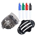 Marqueur d'alignement de balle de golf, outil de marquage de ligne, gabarit de marque de dessin, clip ...