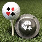 Marqueur de ligne de balle de golf portable et durable, 1 pièce, pochoir, stylo marqueur en acier, aide ... Marqueur de ligne de balle de golf portable et durable, 1 pièce, pochoir, stylo marqueur en acier, aide ...
