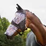Masque anti - mouches pour cheval horze zebra
