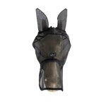 Masque anti - mouches pour cheval oreilles et museau anti - uv kentucky classic full mixte noir