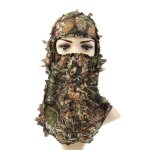 Masque de camouflage style feuille d'rable, casquette de chasse, filet de tte, echarpe d'ouverture ...