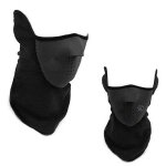 Masque:chaud face cou masque paintball vlo moto contre le froid masque noir