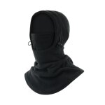 Masque facial de chapeau de cagoule d'hiver, masque de ski, couverture de visage le noir