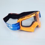 Masque lunette cross swaps pixel orange pour moto supermotard enduro cross neuf