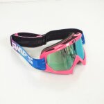 Masque lunette cross swaps pixel rose ecran iridium pour moto enduro cross tt sm