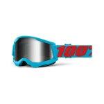 Masque moto cross ecran iridium 100% strata 2 summit - bleu