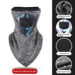 Masque de pche de nuit en plein air, cyclisme d'hiver, chaleur du cou, echarpe coupe - vent, doux et ...