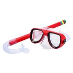 Masque de plonge en apne pour enfants, ensemble de comptitivit, lunettes de natation avec tuba sec, ...