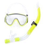 Masque de plonge et ensemble de tuba, masque de plonge sous - marine rglable, sans fuite, tube de ...