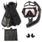 Masque de plonge sous - marine professionnel 1 + 1 + 1, equipement de plonge, lunettes hd anti - bue, ...