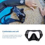 Masque de plong�e sous marine professionnel en silicone, ensemble de tuba, utilis� pour la natation, ...