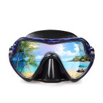 Masque de plonge avec tuba exp vision, equipement de plonge en apne professionnel, lentille ultra ...