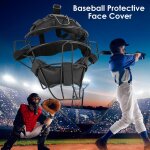 Masque de protection du visage pour baseball, avec coussin, boucles réglables, 3 couleurs Masque de protection du visage pour baseball, avec coussin, boucles réglables, 3 couleurs