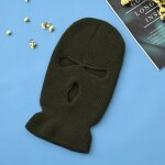Masque de ski complet pour sports de plein air, cagoule, chapeau en tricot, 3 trous, hiver, cs - type ...