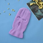 Masque de ski complet pour sports de plein air, cagoule, chapeau en tricot, 3 trous, hiver, cs - type ...