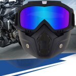 Masque de ski pour homme et femme, lunettes de neige, protection contre le vent, adaptes au motocross, ...