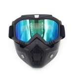 Masque de ski pour homme et femme, lunettes de scurit professionnelles, avec filtre buccal, nouveau, ...
