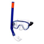 Masque et tuba de plongee marina siltra - enfant - bleu