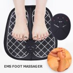 Masseur de pieds electrique ems, stimulateur musculaire, massage des pieds, pression relaxante, tapis ...