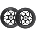 Maxearn lot de 2 roues de rechange pour trottinette - 110mm - noires - avec roulement a billes abec - ...