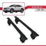 Compatible avec mazda mx - 30 (dr) 2020 - 2026 ace - 4 barres de toit railing porte - bagages de voiture ...