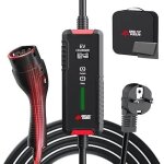 Mcevkeln chargeur type 2 3. 6kw chargeur voiture electrique avec schuko, courant commutable 6 - 16a, ...