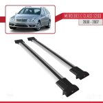 Pour mercedes c class (s203) 2000 - 2007 barres de toit railing porte - bagages de voiture fly mod�le ...