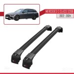 Compatible avec mercedes classe c 5 (s206) 2022 - 2026 ace - 2 barres de toit railing porte - bagages ...