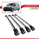 Compatible avec mercedes vito 3 (w447) 2014 - 2026 ace - 1 barres de toit railing porte - bagages de ...