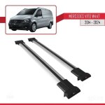 Barres de toit - fly - mod�le gris - pour mercedes vito (w447) 2014 - 2025 - aluminium