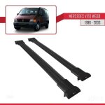 Compatible avec mercedes vito (w638) 1996 - 2003 barres de toit fly mod�le railing porte - bagages de ...