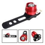 Mtal blanc rouge - lampe torche de vlo en aluminium, phare avant et arrire pour casque de vlo, accessoires ...
