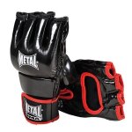 Metal boxe gants de combat libre noir junior