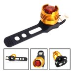 Mtal dor rouge - lampe torche de vlo en aluminium, phare avant et arrire pour casque de vlo, accessoires ...