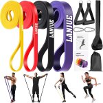 Mevronisshop - 4 pcs elastique musculation, elastique sport bande elastique musculation avec sac ancrage ...